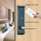 Zinc Alloy Black Color Smart Key Card Door Locks for Hotel Motel Airbnb