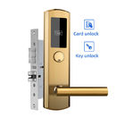 Stainless Steel Electronic Smart RFID Card Hotel Door Lock System with Mechanical Key