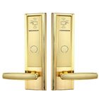Gold 280mm Keyless Entry Door Lock 6V Guesthouse Rfid Card Door Lock