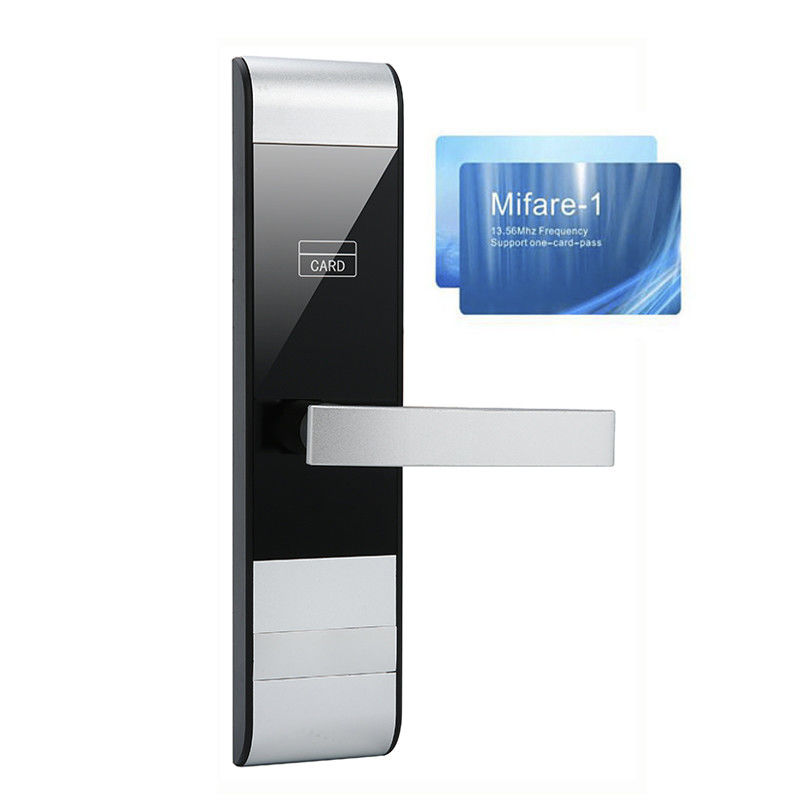 6V Batteries Key Card Door Locks 13.56Khz Office Digital Door Lock