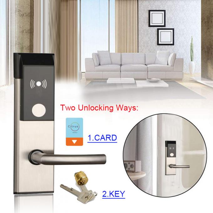 Easloc Key Card Door Locks SDK Rfid Smart Door Lock Stainless Steel