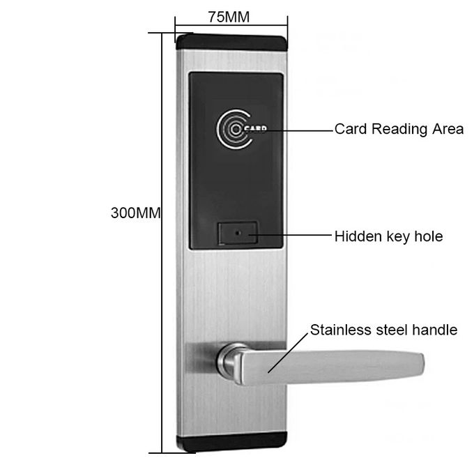 RFID Card Access Door Lock System 125KHZ Swipe Card Door Entry Systems