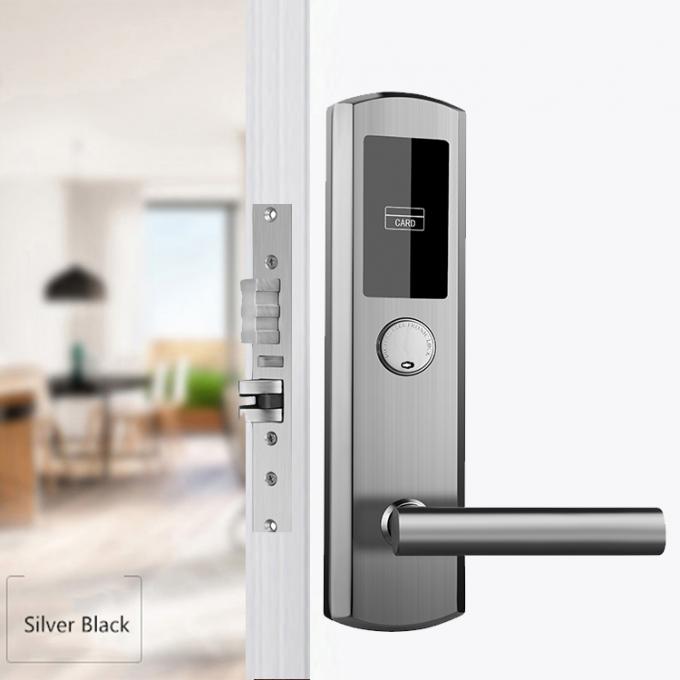 SUS304 Smart RFID Hotel Lock System Electronic Door Key card Handle