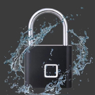 Fingerprint Padlock Fingerprint Waterproof Keyless Anti-Theft Security Digital Lock Portable for Locker, Gym, Door