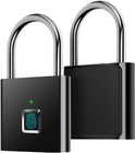 Biometric Smart Fingerprint Padlock USB Charging For Gym School