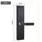 USB Port Emergency Keyless Digital Fingerprint Door Lock 304 Stainless Steel