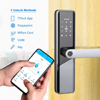 Black Color Biometric Fingerprint Keyless Digital Door Lock With FCC Certification