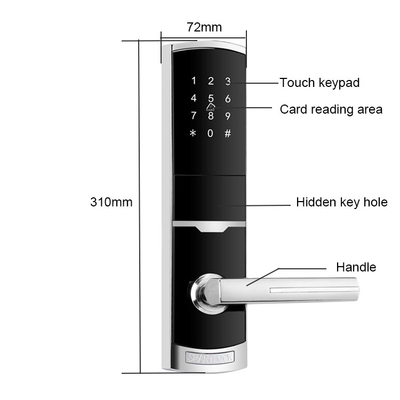 4 Pcs AA Battery Support Keyless Digital Door Lock with Password TTlock Smart Card