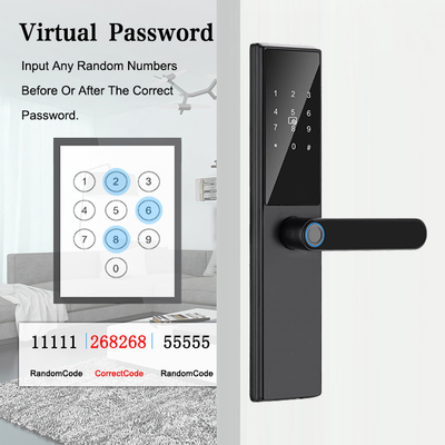 6 in 1 Multiple Functions Home Security Smart Fingerprint Door Lock with TTlock App