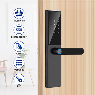 6 in 1 Multiple Functions Home Security Smart Fingerprint Door Lock with TTlock App