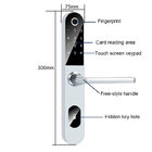 Aluminium Alloy BLE Fingerprint Smart Door Lock Keyless 300mm