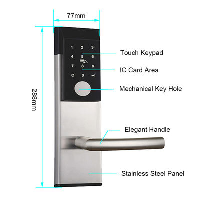 Touch Screen TTlock app Smart Keypad Door Lock for Aprtment Home Office