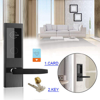 2 Years Warranty Black Color Hotel Smart Door Locks with Management Software System