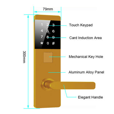 4 Unlocking Ways Password App Keyless Digital Door Lock for Apartment Home Office