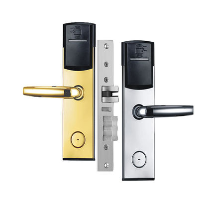Silver Color Smart Key Card Hotel Electronic Door Locks for Hotel Apartment Office