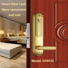 Silver 4AA Hotel Card Door Lock System 4.8V Smart Lock For Wooden Door