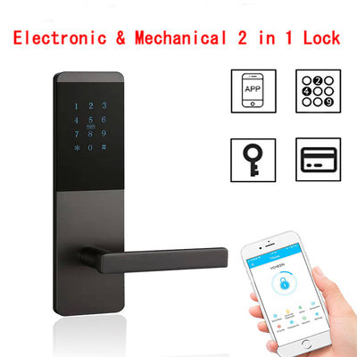 4 in 1 Password App Controlled Keyless Digital Door Lock with Touch Screen