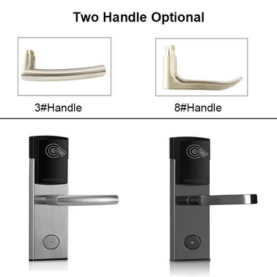 Stainless Steel CE FCC Card Hotel Keyless Digital Door Lock with Eneregy Saving Switch