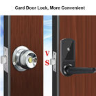 Black Color Aluminum Alloy Hotel Smart Card Door Locks with Free PC Software