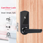 Black Color Aluminum Alloy Hotel Smart Card Door Locks with Free PC Software