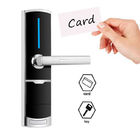 Black Color Zinc Alloy Hotel Smart Key Card Door Locks with Free PC Software