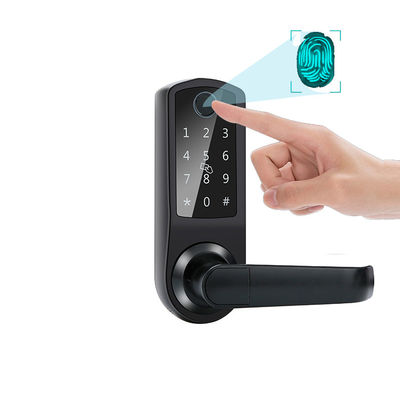 Aluminum Biometric Keypad Fingerprint Door Lock Sliding FCC