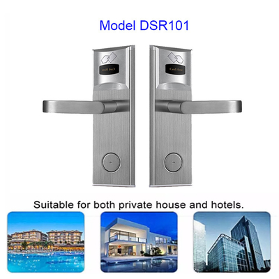 Multiple Colors Stainless Steel Hotel Key Card Door Locks with Management Software System