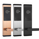 Black Color Keyless RFID Card Electronic Smart Door Locks For Hotel