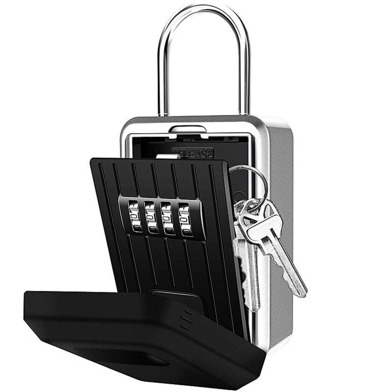 Durable Aluminum Alloy Combination Key Box / Outdoor Key Safe Lock Box