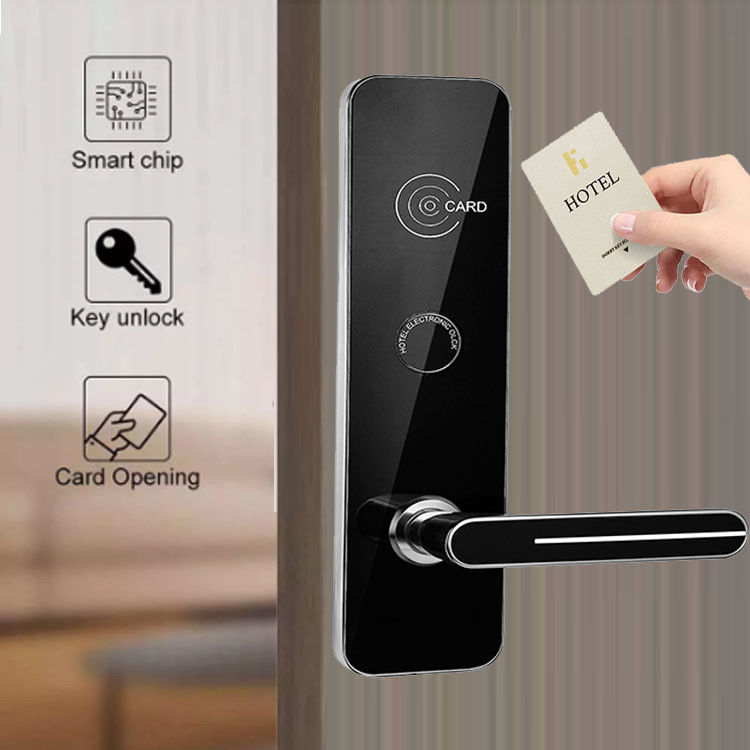 Zinc Alloy Hotel Smart RFID Key Card Door Locks with Free Software