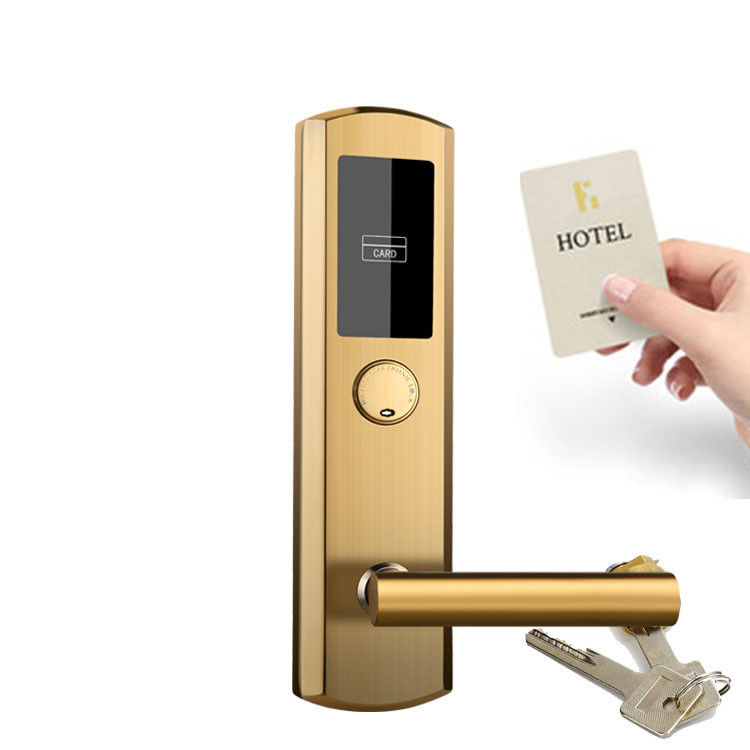 Stainless steel 304 Key Card Door Lock System For Business Hotel Room