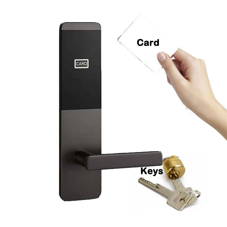 Rfid Smart Card Operated Door Locks ANSI Mortise Hotel Lock With Handle