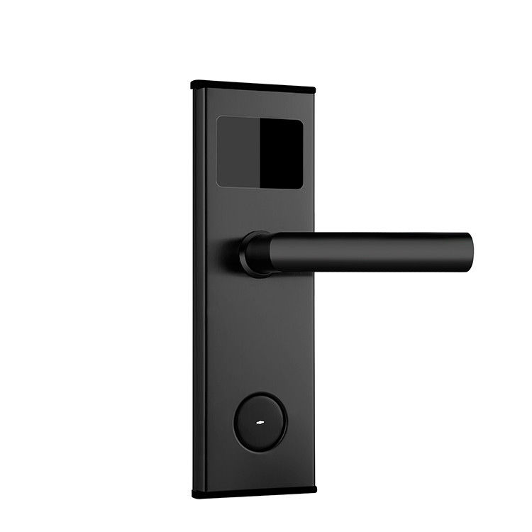 Easloc Hotel Door Key Card System 240mm Key Card Entry Door Locks Wood