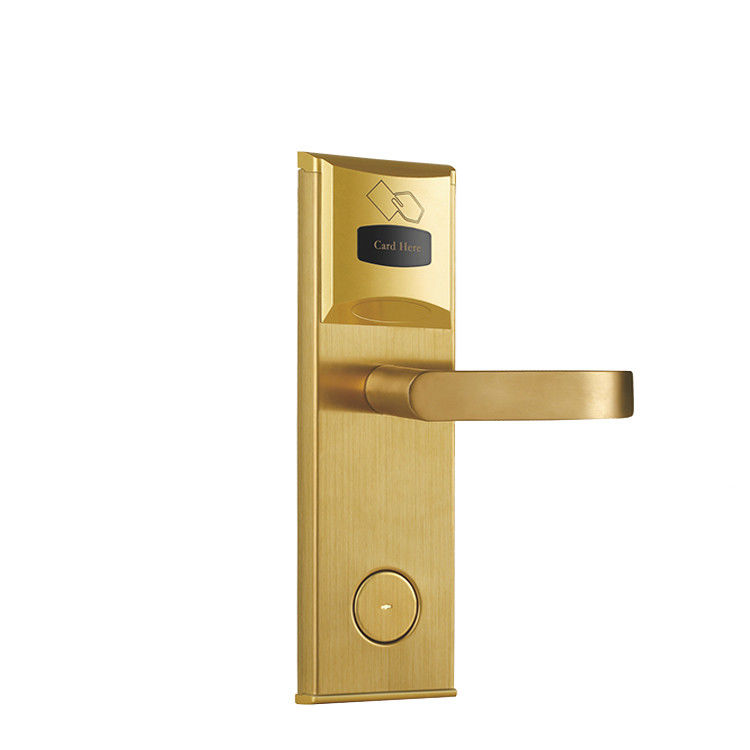 Hotel Electronic RFID Key Card Door Lock Smart Deadbolt Card Lock With Hotel System