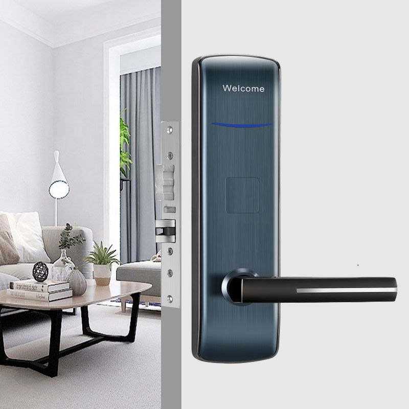 Gold Color Zinc Alloy Hotel Electronic Locks with Card Encoder for Hotel Motel Apartment