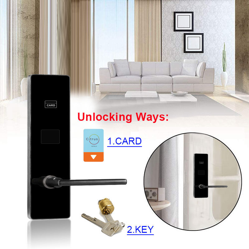 CE FCC Certification Stainless Steel Hotel Smart Door Locks with Management Software System