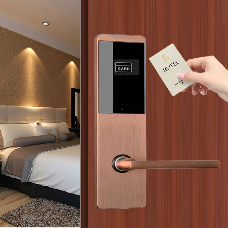 ANSI Commercial Rfid Door Lock System 300mm Electronic Card Swipe Door Locks