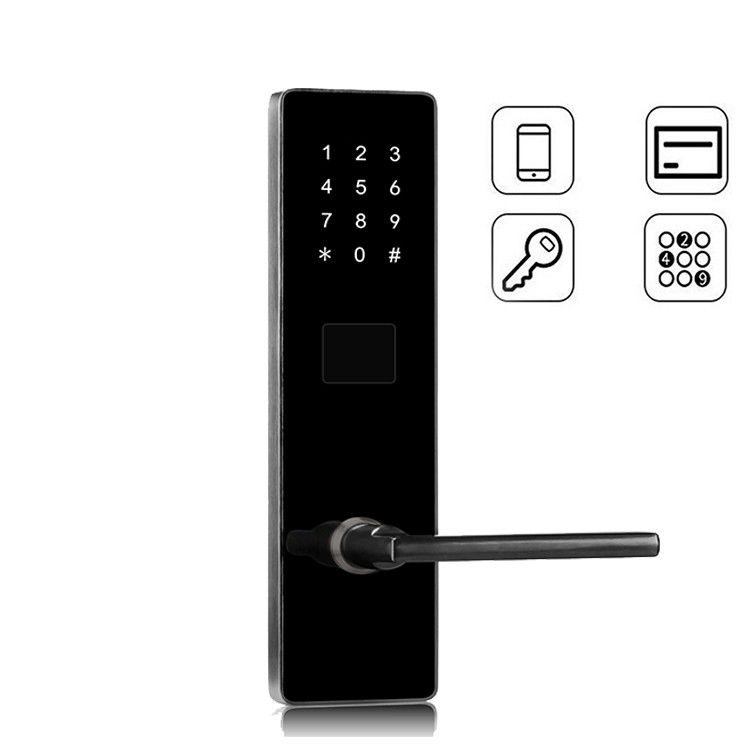 Security Code Door Handle Digital App Controlled Smart Password Door Lock For Home