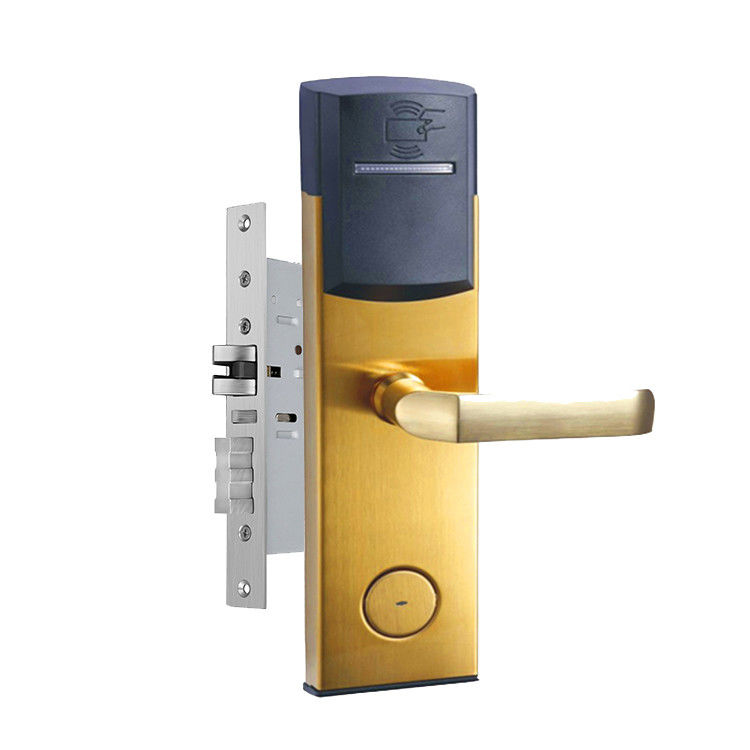 ANSI Standard Mortise Key Card Hotel Smart Door Locks with Free PC Software