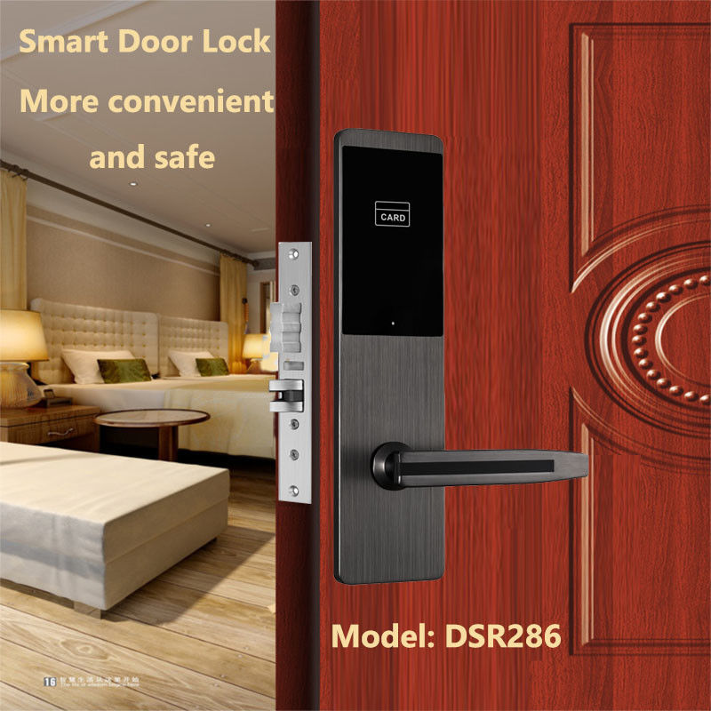 Security Intelligent Hotel Keyless Swipe Card Door Lock For Hotel Project