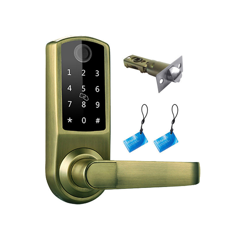 BLE TTLock App Controlled Door Lock 4xAA Batteries RFID Keyless Entry