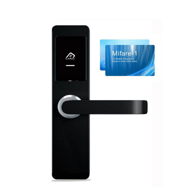 Zinc Alloy RFID Hotel Electronic Locks 0.25s Smart Card Key Lock With PC Software