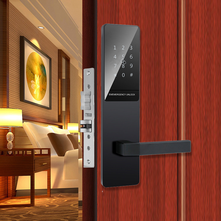 Aluminium Alloy Keyless Wifi Lock Pin Code 65mm Thickness For Airbnb Apartment