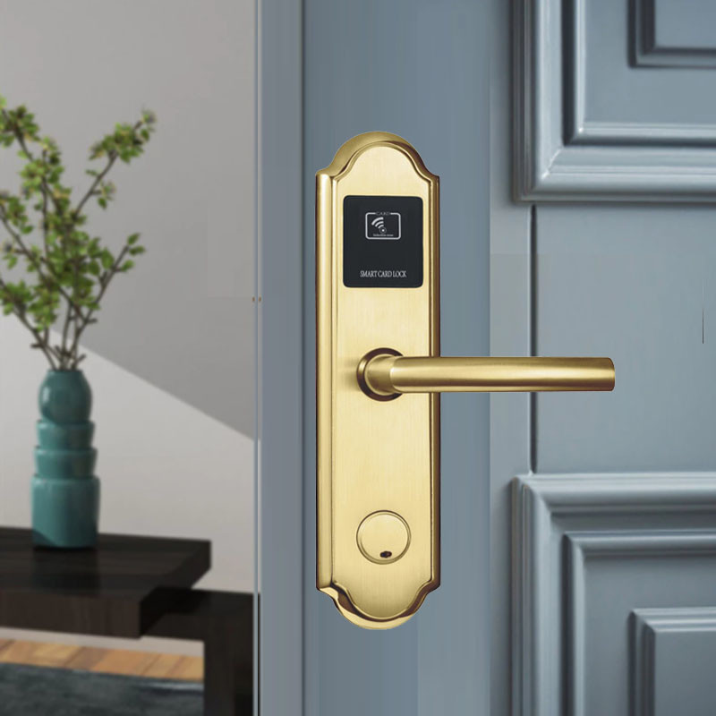 Anti Theft 3KG Card Activated Door Locks 1.5V AA Card Access Door Lock