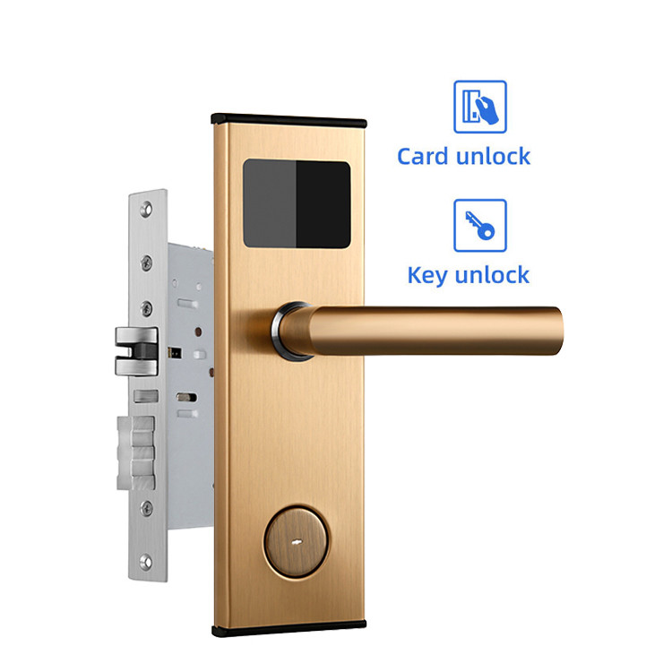 Cerradura Hotel Door Security Locks 1.5V Alkaline MF1 Card Smart Door Locks