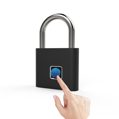 USB Rechargeable Smart Fingerprint Padlock Small Portable For Locker Drawer Gym Office